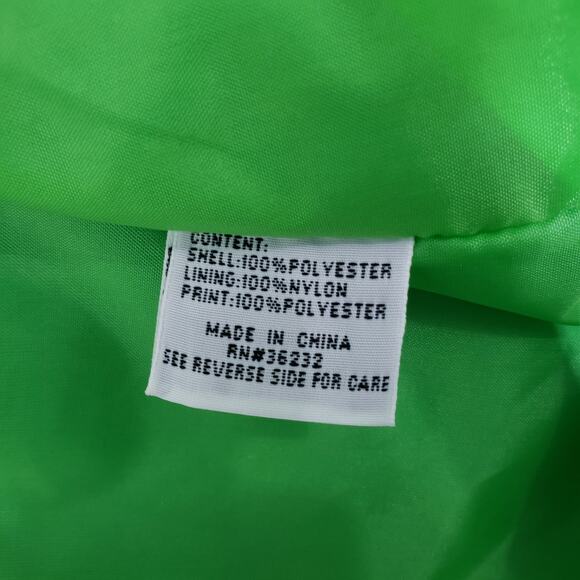 Vintage 80s 90s JGallery Colorblock Windbreaker Parka Trench Purple Green Blue L - Picture 12 of 12